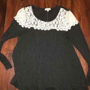 Women’s lace detail top